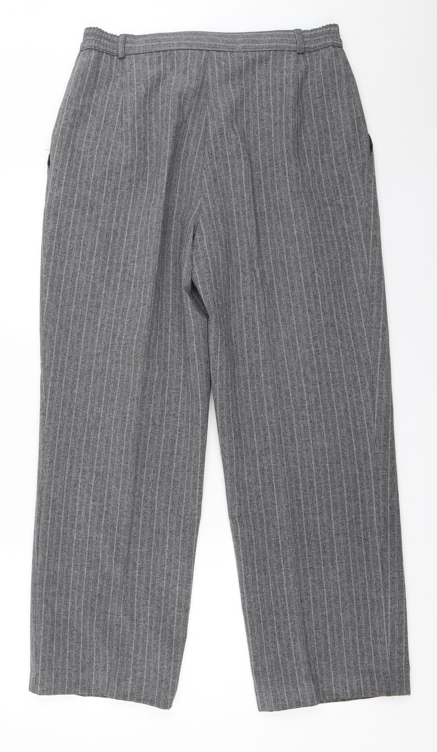 Marks and Spencer Womens Grey   Trousers  Size 14 L28 in