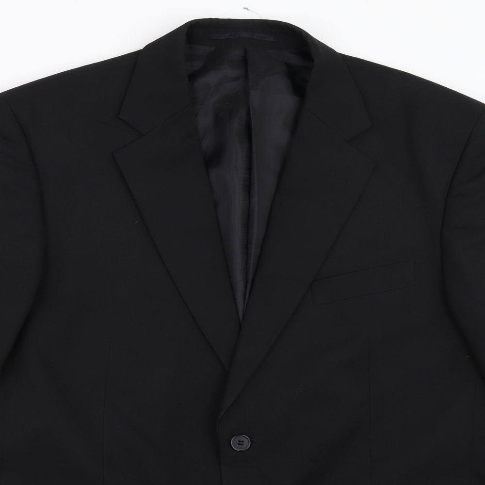 Pinstripe Mens Black   Jacket Blazer Size 42