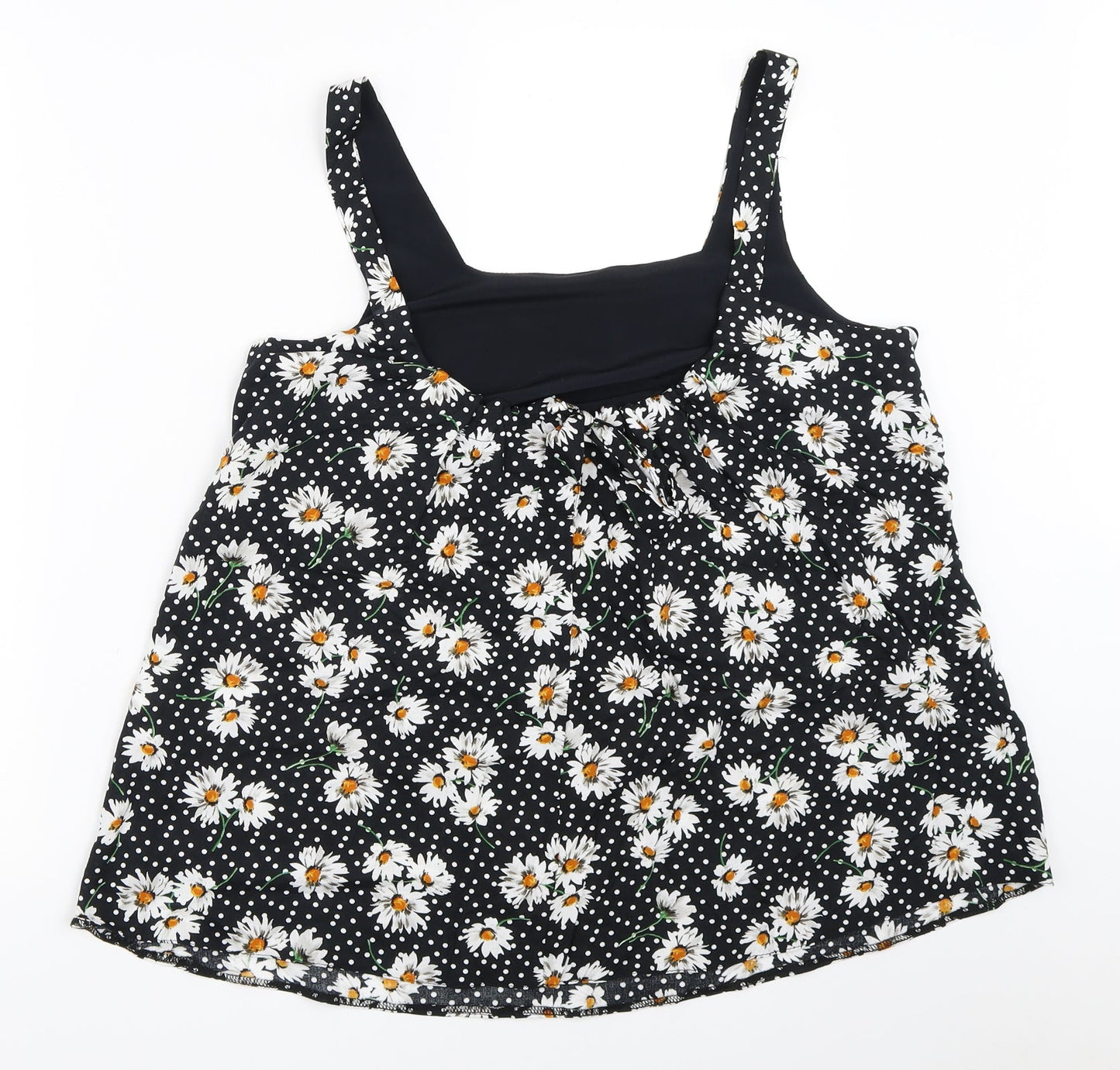 Dorothy Perkins Womens Black Floral  Basic Blouse Size 10