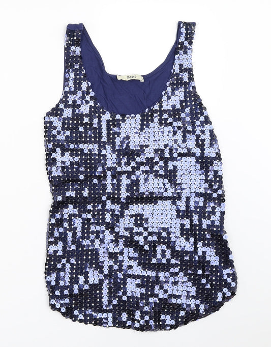 Oasis Womens Blue   Basic Blouse Size S