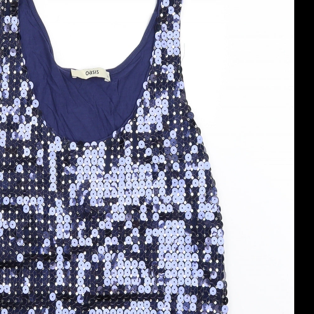 Oasis Womens Blue   Basic Blouse Size S