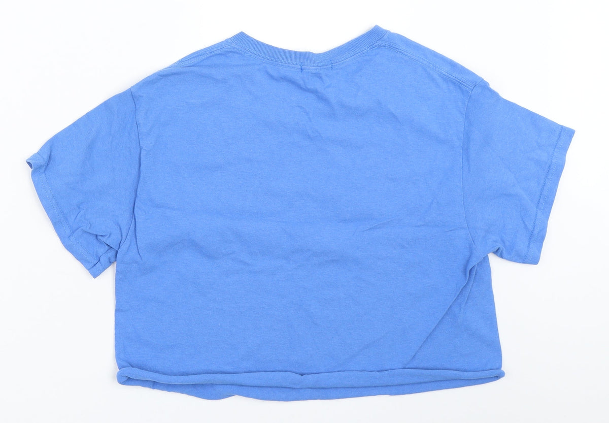BDG Womens Blue   Cropped T-Shirt Size S