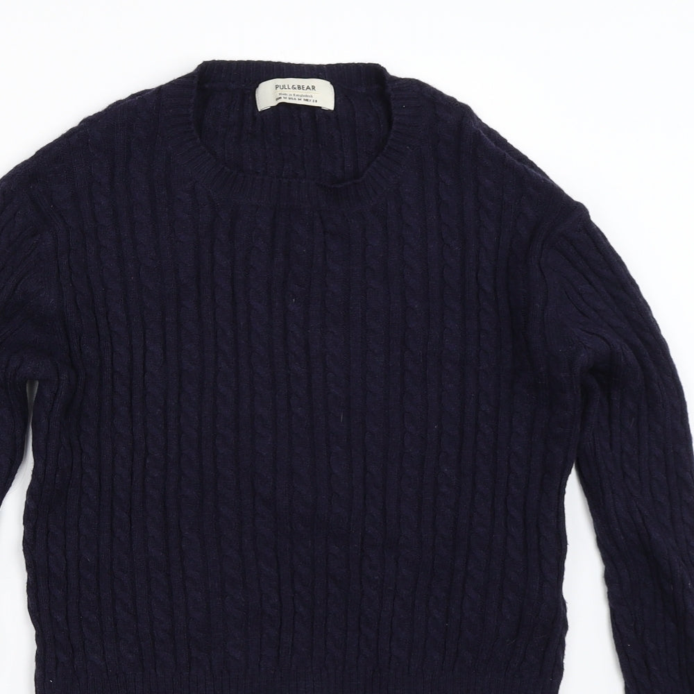 Pull&Bear Womens Blue   Pullover Jumper Size M