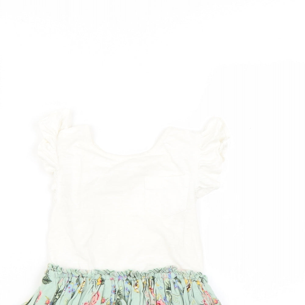 NEXT Girls Multicoloured Floral  Fit & Flare  Size 3 Years