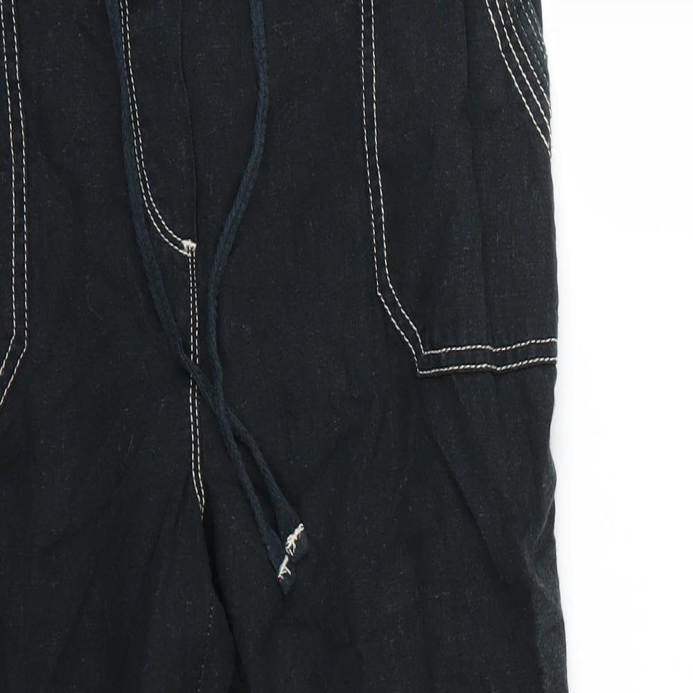 BHS Womens Blue   Cropped Trousers Size 12 L20 in
