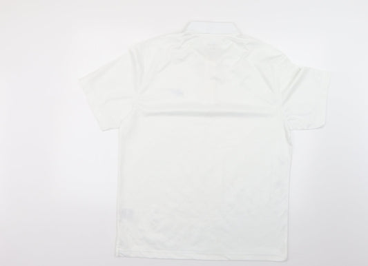 attack life Mens White    Polo Size L