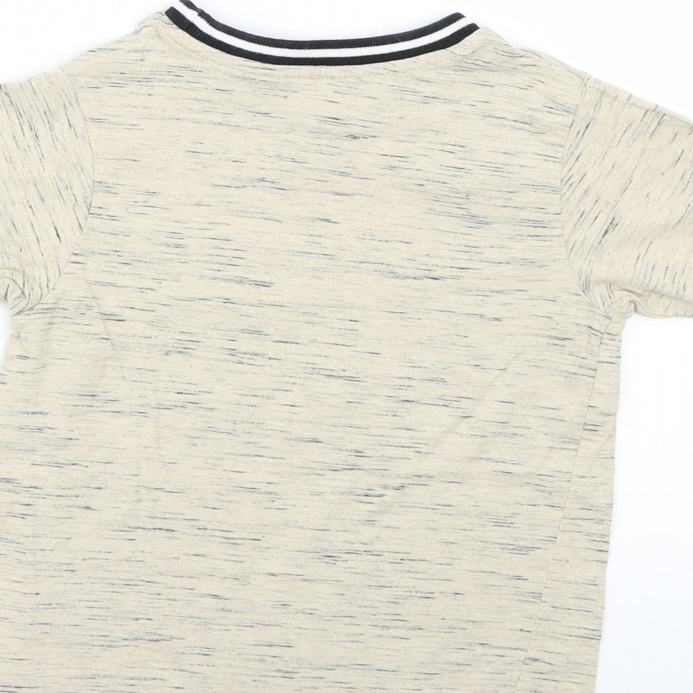 George Boys Beige   Basic T-Shirt Size 5-6 Years