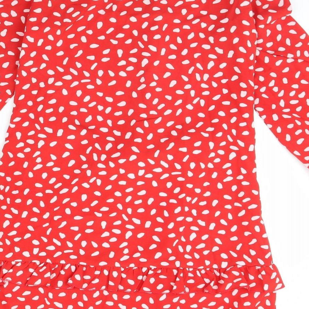 SheIn Womens Red Polka Dot  Mini  Size M