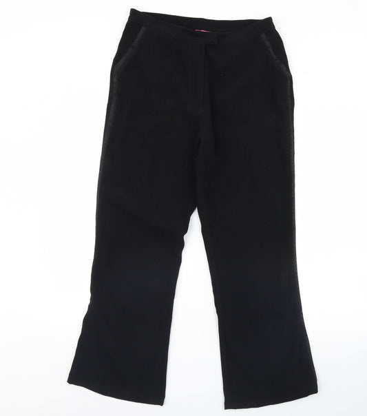 For Women Womens Black   Trousers  Size 14 L30 in