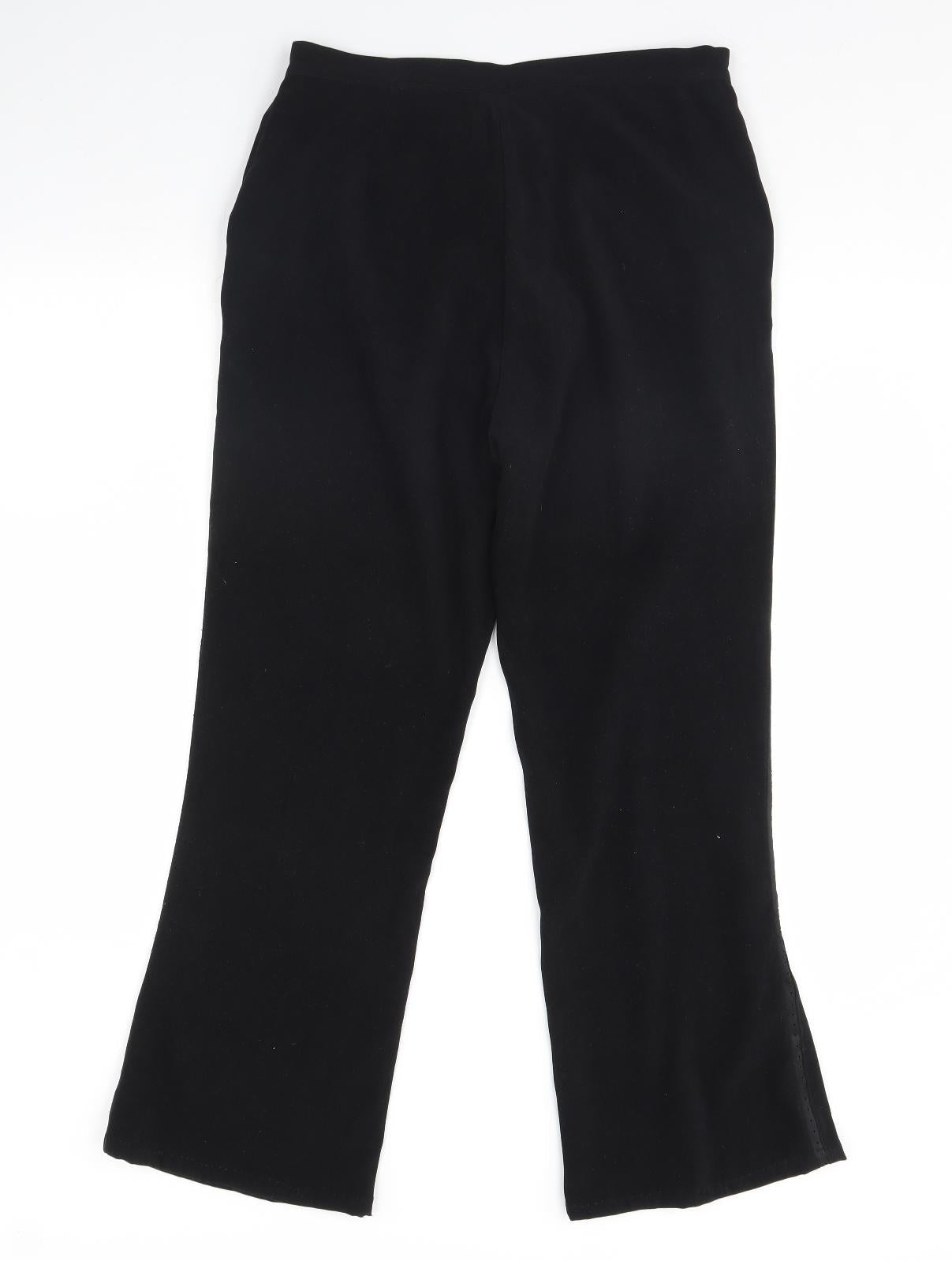 For Women Womens Black   Trousers  Size 14 L30 in