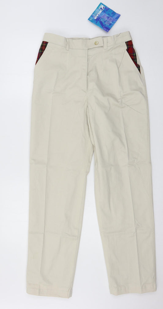 Moose Womens Ivory   Trousers  Size 30 in L30 in
