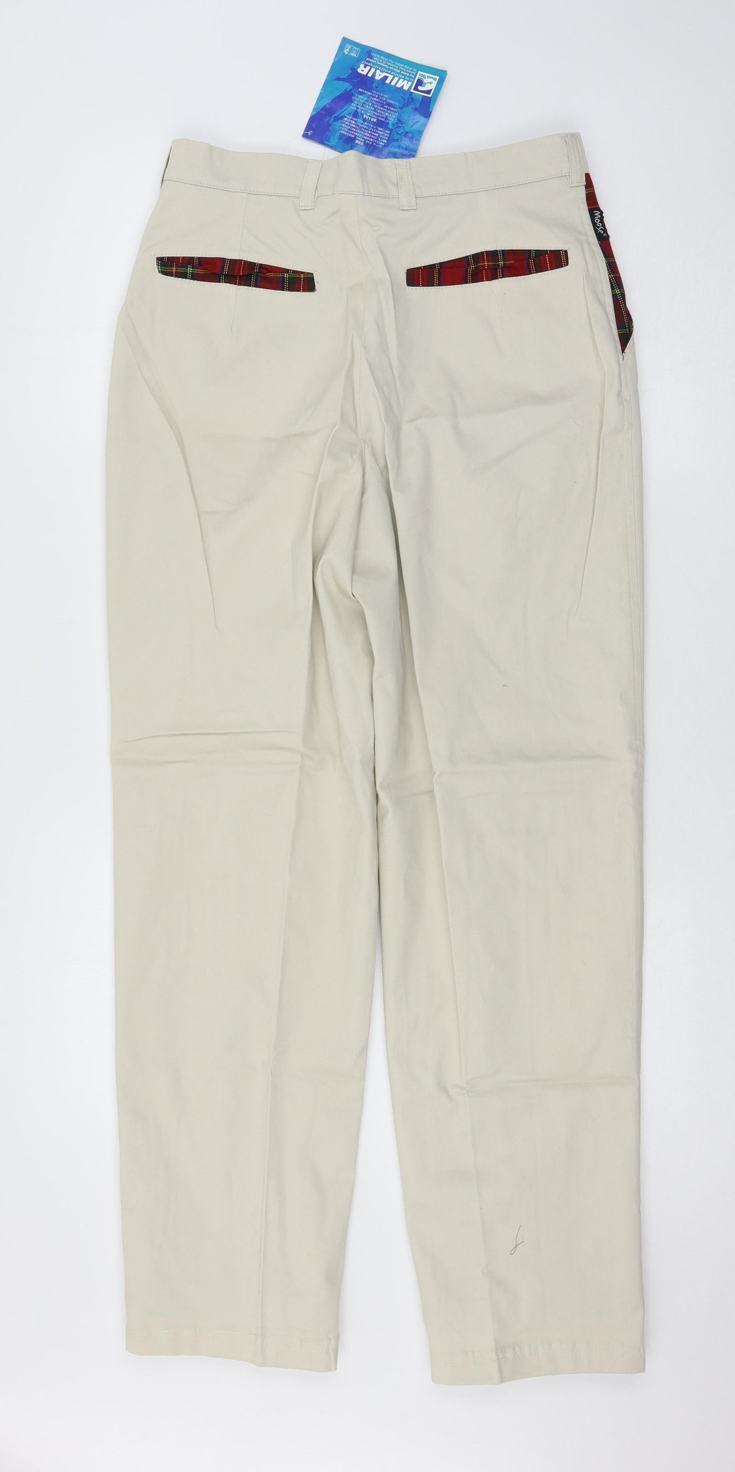 Moose Womens Ivory   Trousers  Size 30 in L30 in