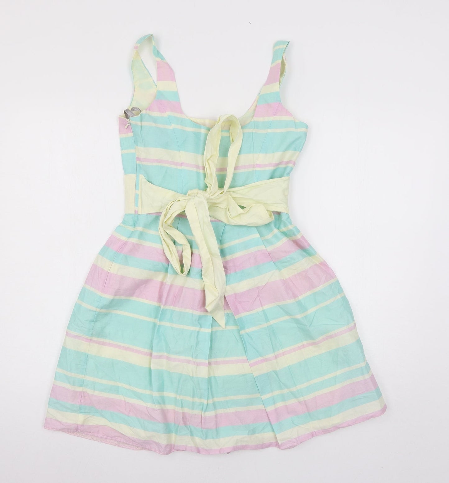 Red Herring Womens Multicoloured Striped  Skater Dress  Size 6