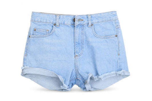 Topsh Womens Blue  Denim Hot Pants Shorts Size 28 in