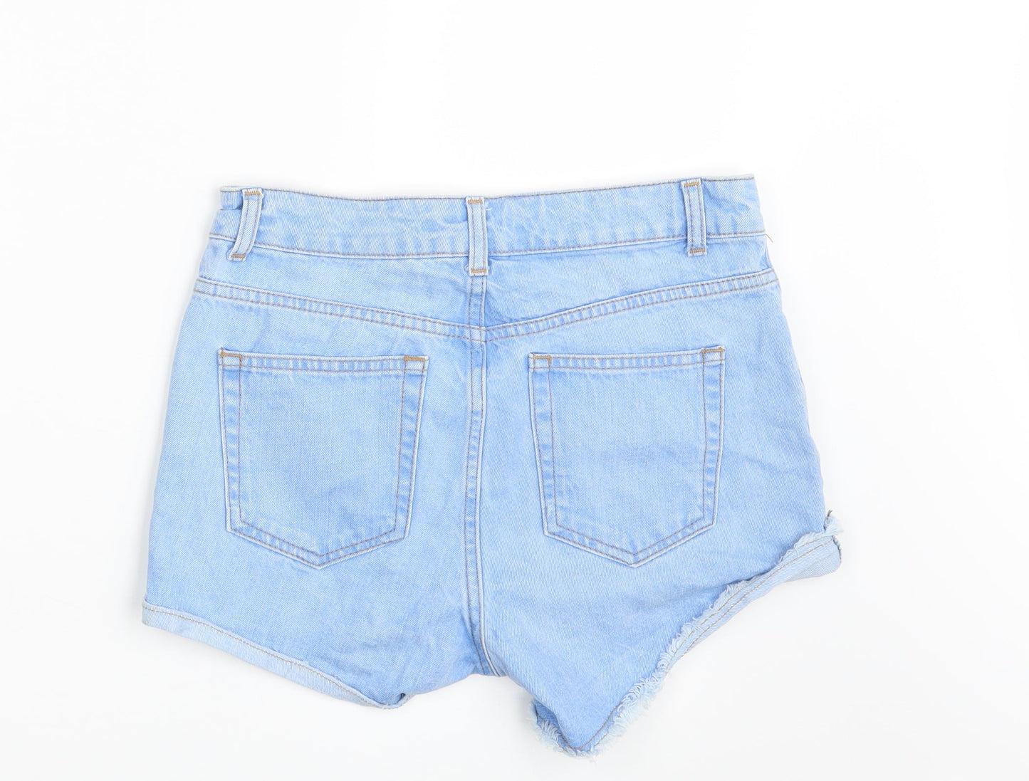 Topsh Womens Blue  Denim Hot Pants Shorts Size 28 in