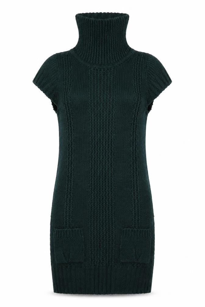E-vie Womens Green   Jumper Dress  Size 8