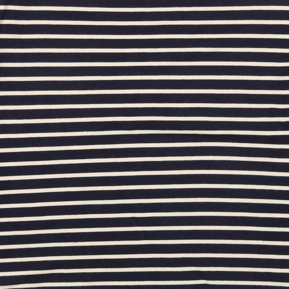 M&S Womens Blue Striped  Pullover Jumper Size 12