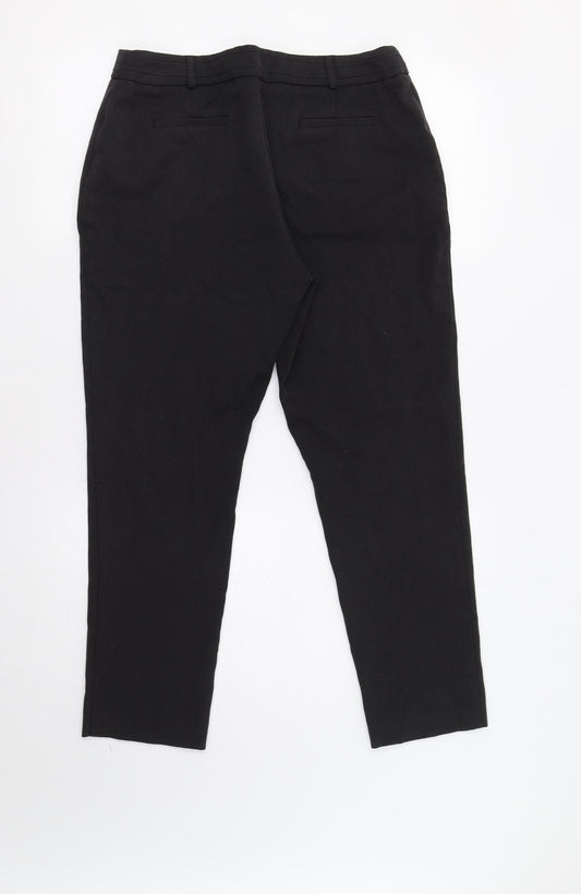 Wallis Womens Black   Dress Pants Trousers Size 12 L26 in