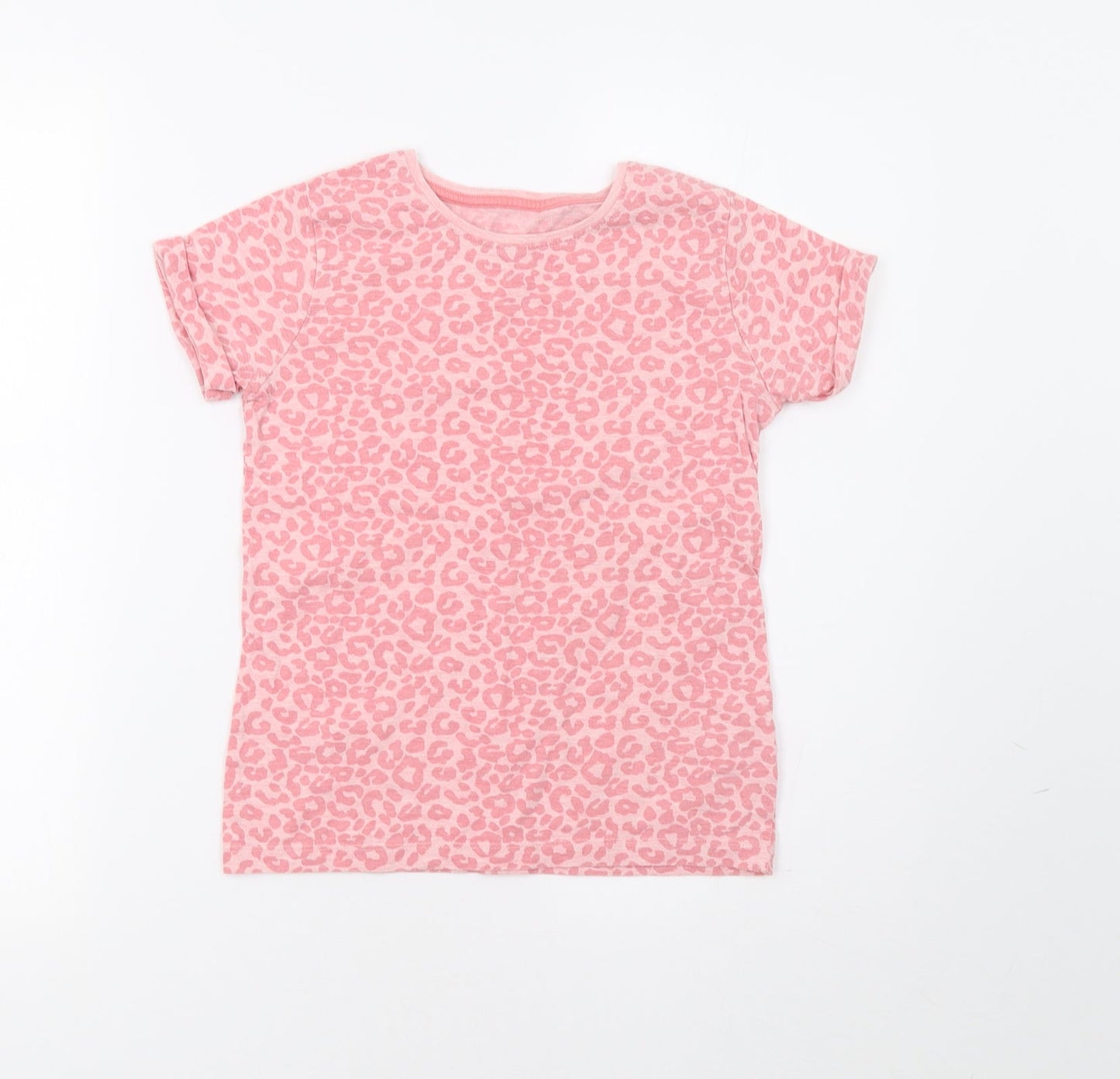 YD Girls Pink Animal Print  Basic Polo Size 10-11 Years