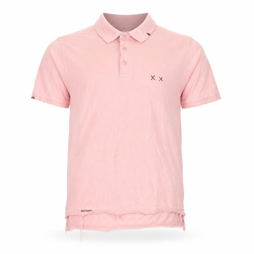 Vintage maac Mens Pink    Polo Size L  - distressed