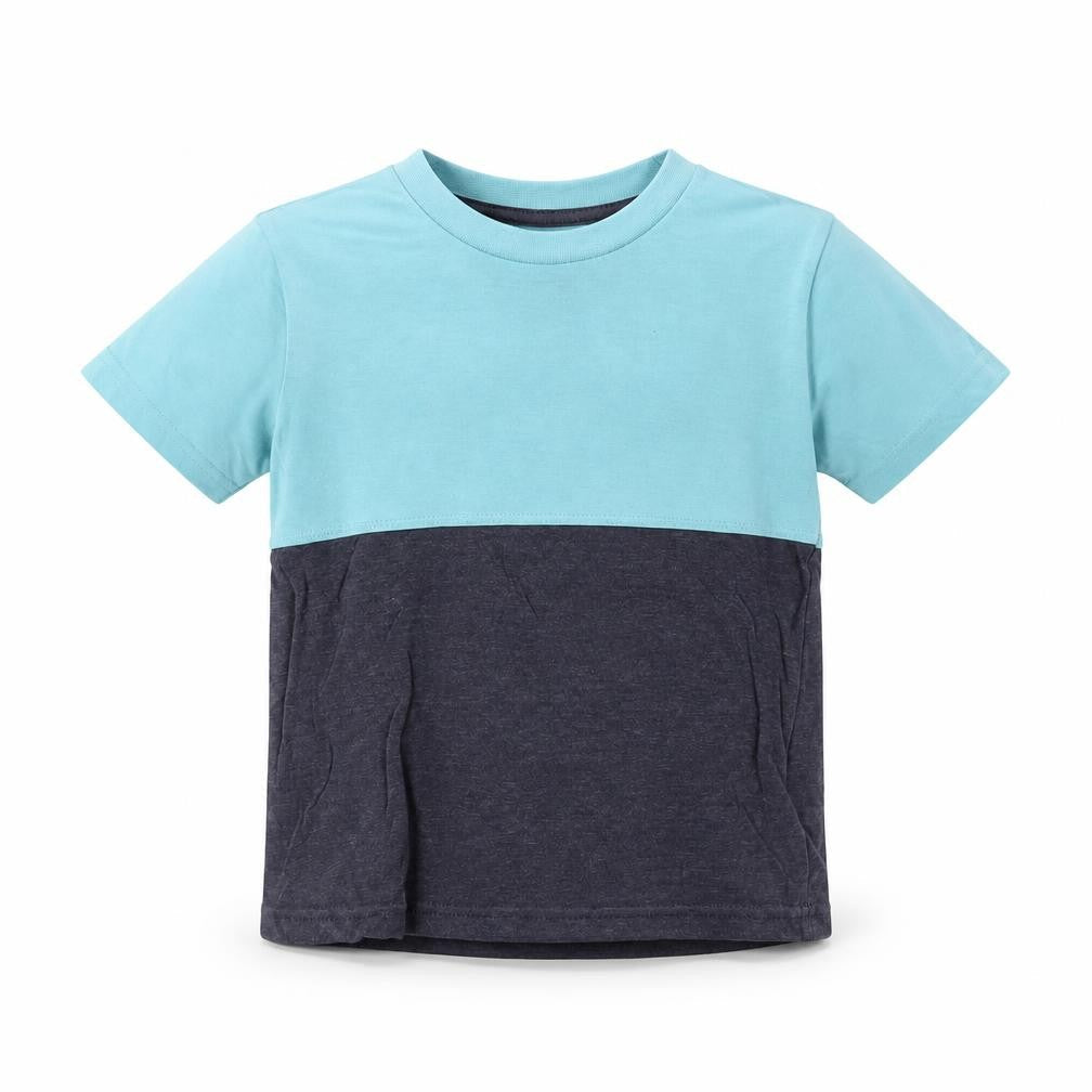 HULLABALOO Boys Multicoloured Colourblock  Basic T-Shirt Size 4-5 Years