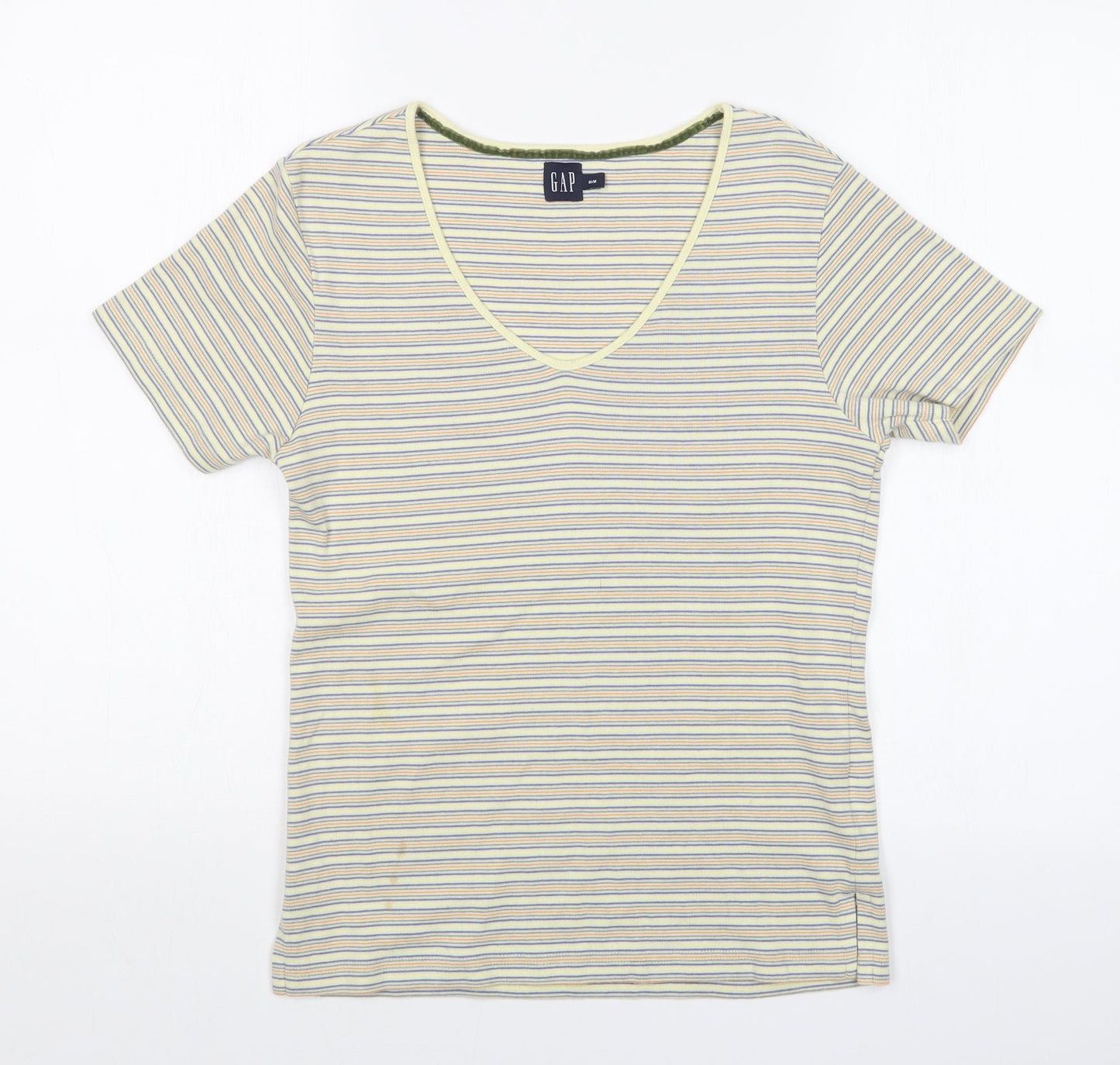 Gap Womens Multicoloured Striped  Basic T-Shirt Size M