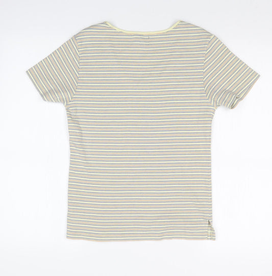 Gap Womens Multicoloured Striped  Basic T-Shirt Size M