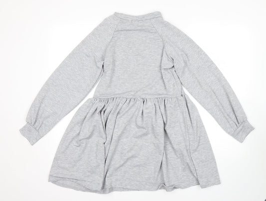 Misspap Womens Grey   Fit & Flare  Size 8