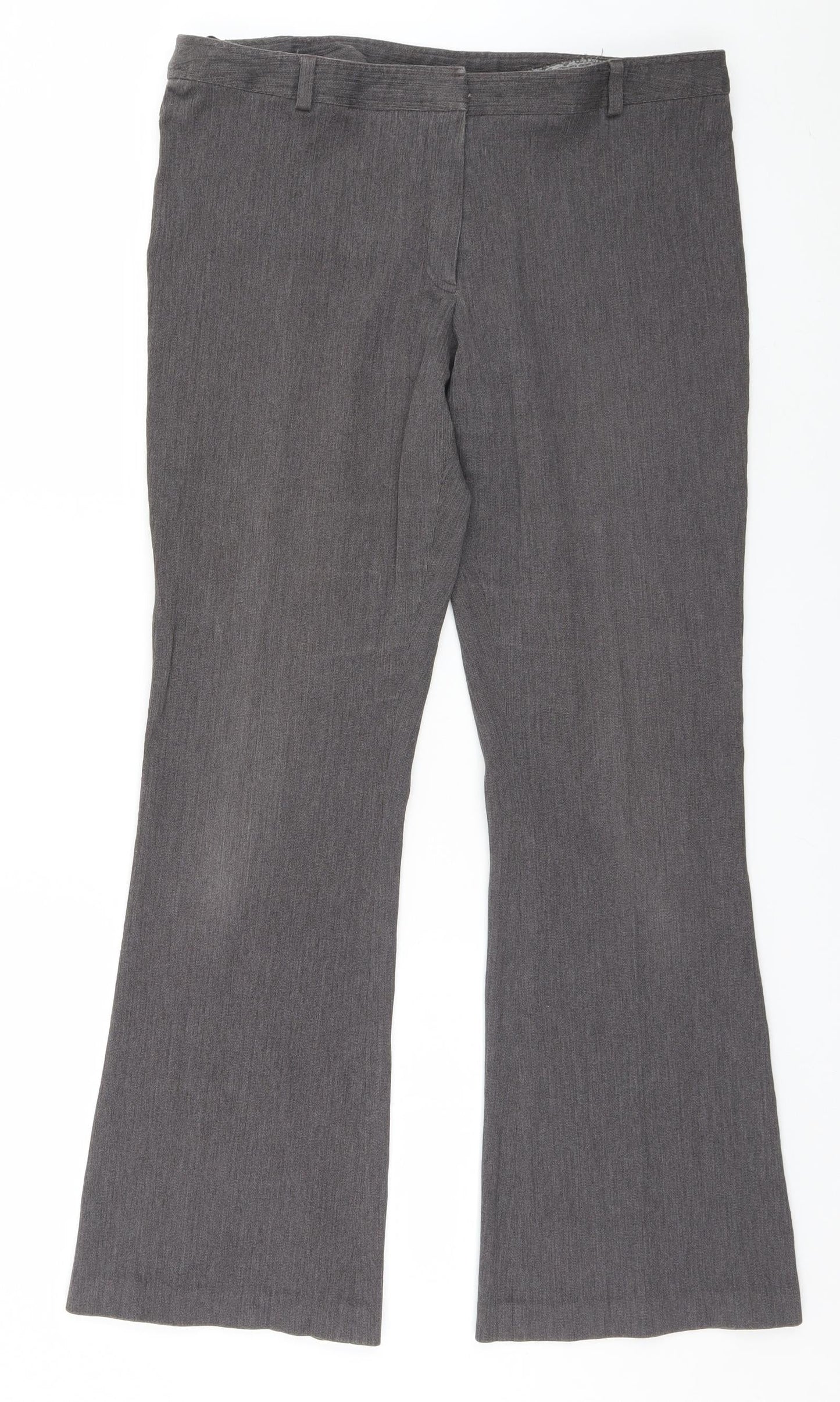 NL Collection Womens Grey   Trousers  Size 16 L28 in