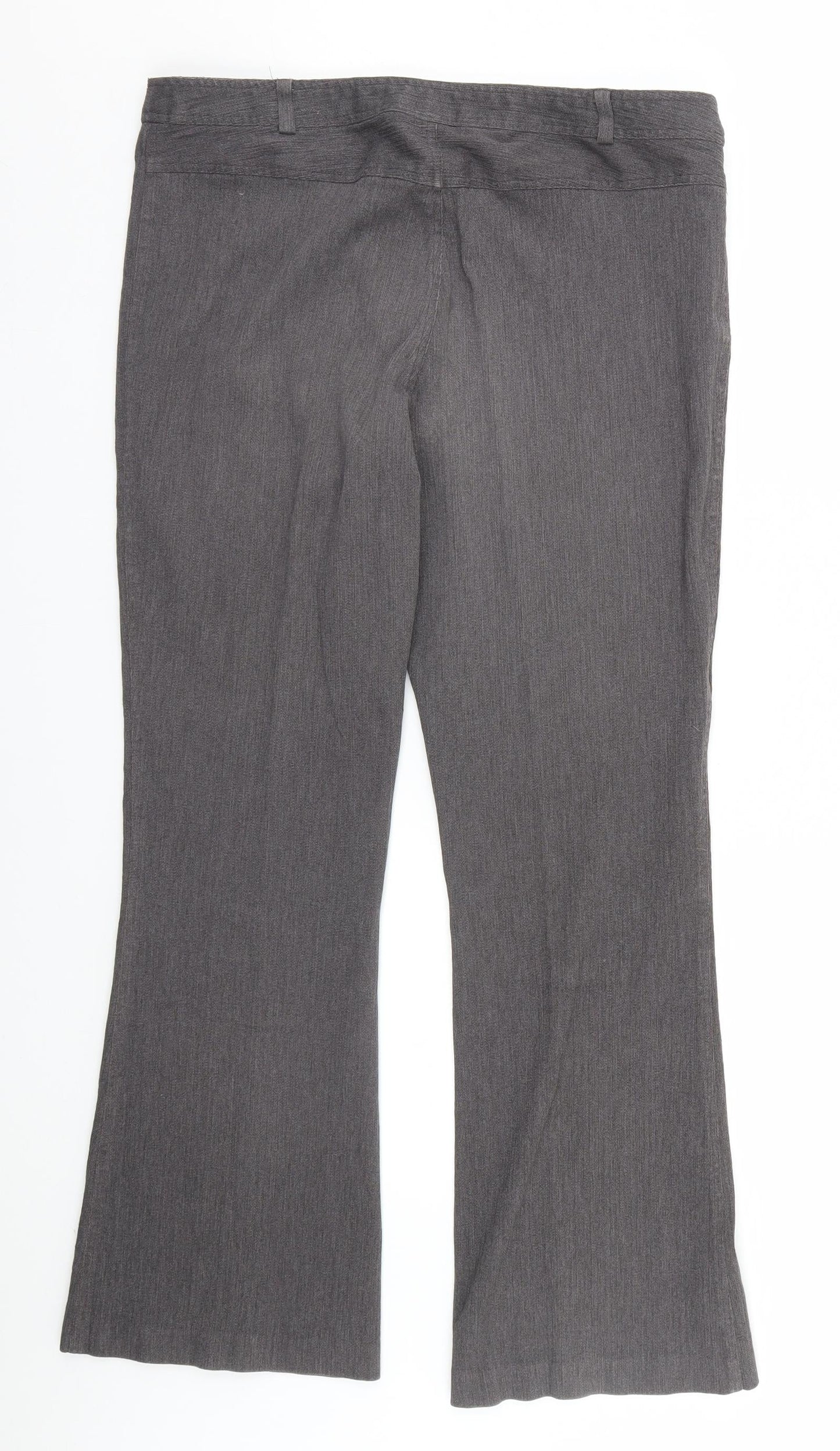 NL Collection Womens Grey   Trousers  Size 16 L28 in