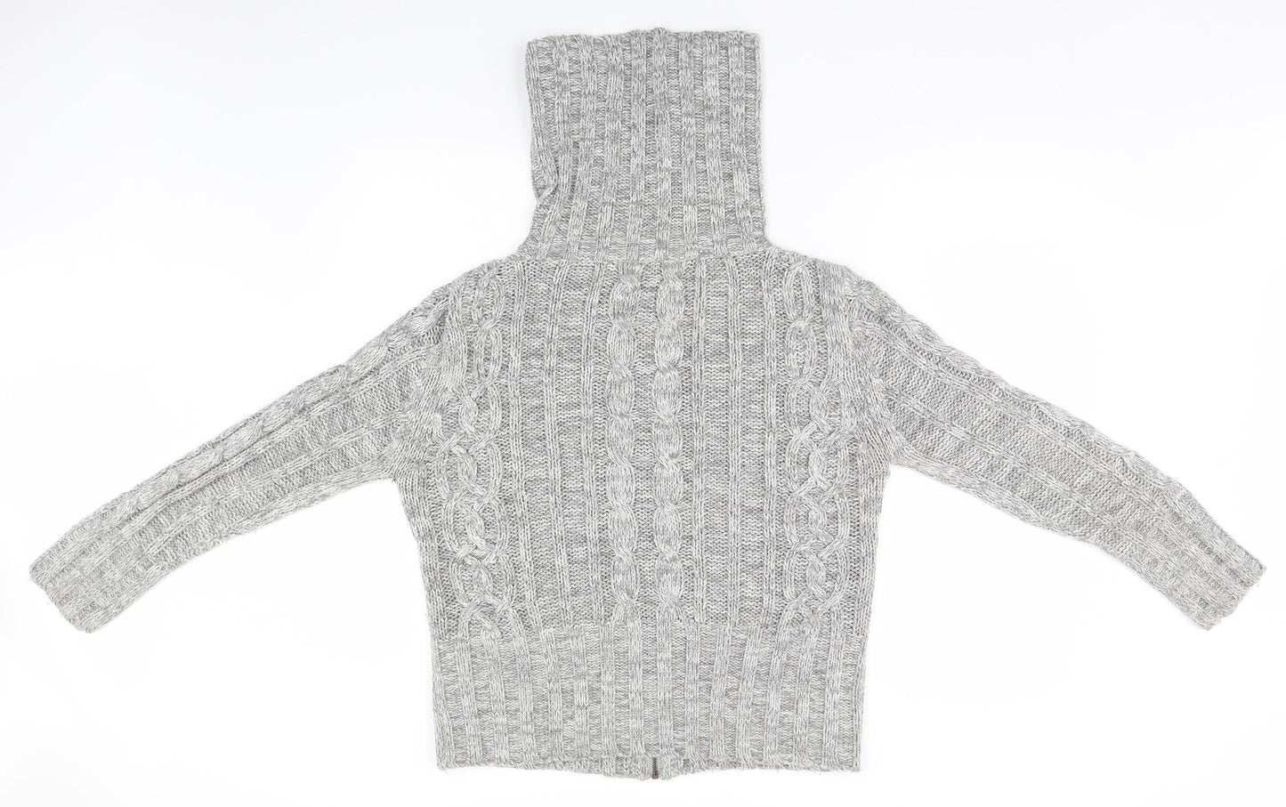E-vie Womens Grey   Full Zip Jumper Size 14