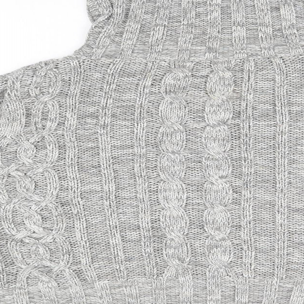 E-vie Womens Grey   Full Zip Jumper Size 14