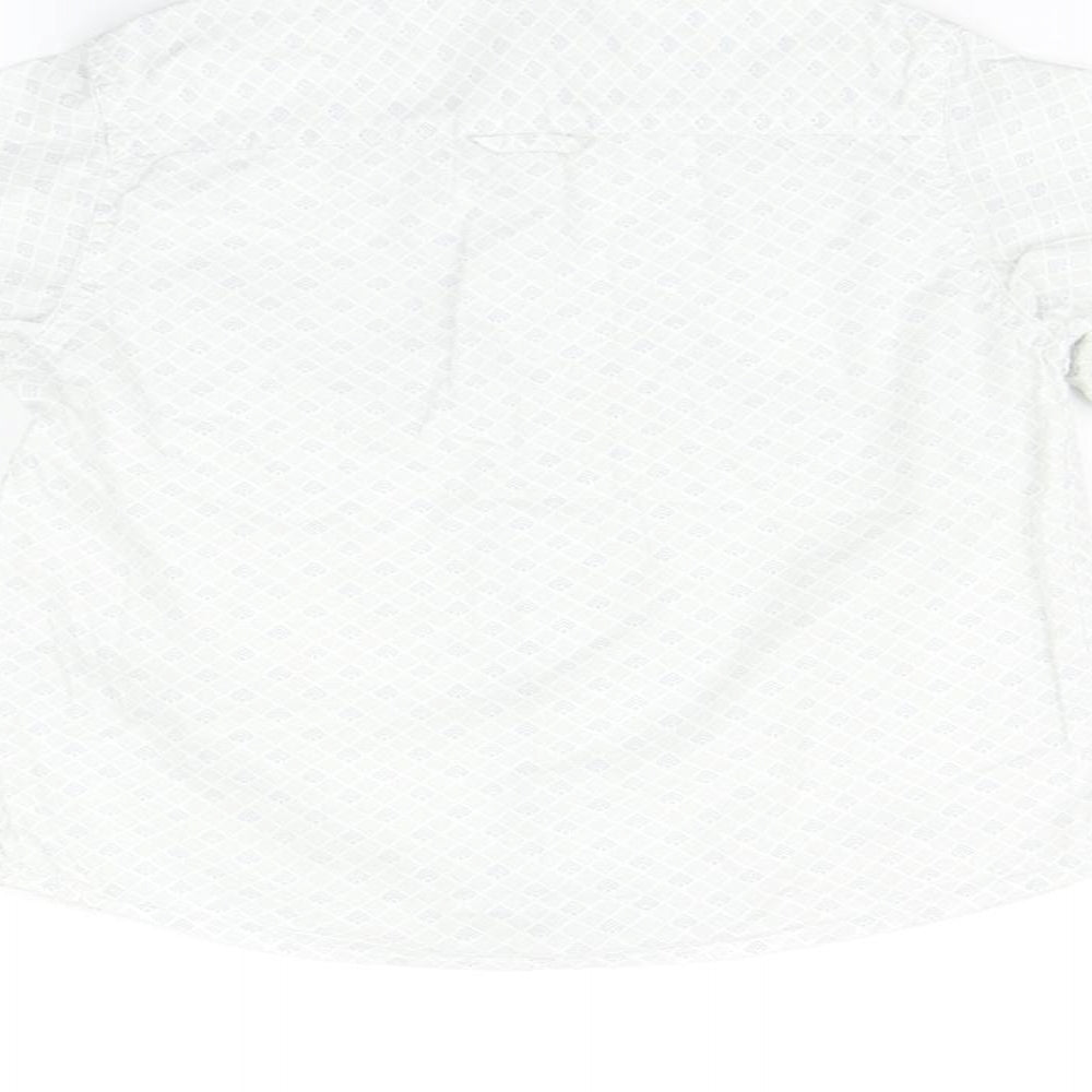Mothercare Boys Blue Geometric  Basic Button-Up Size 3-4 Years