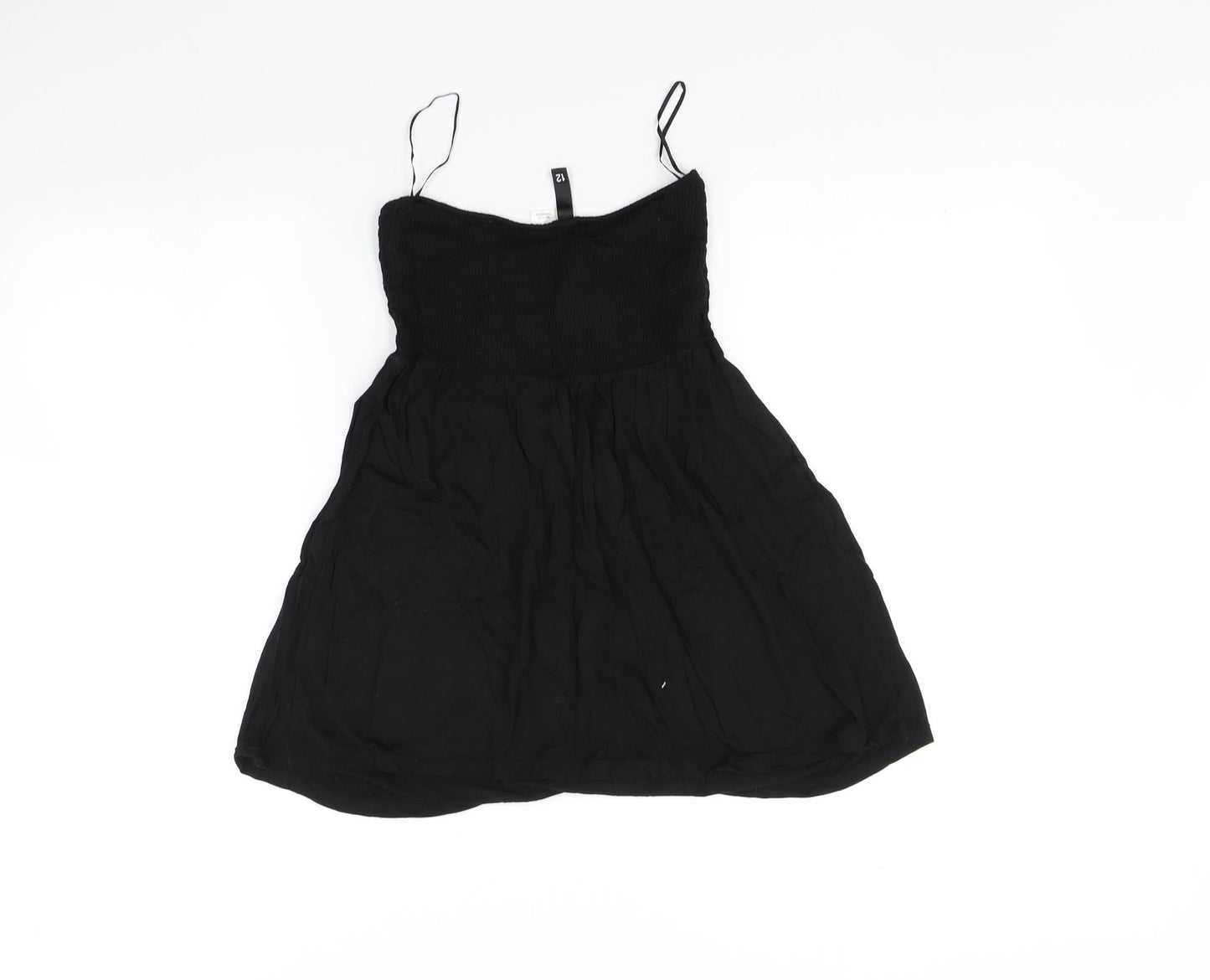 H&M Womens Black   Basic T-Shirt Size 12