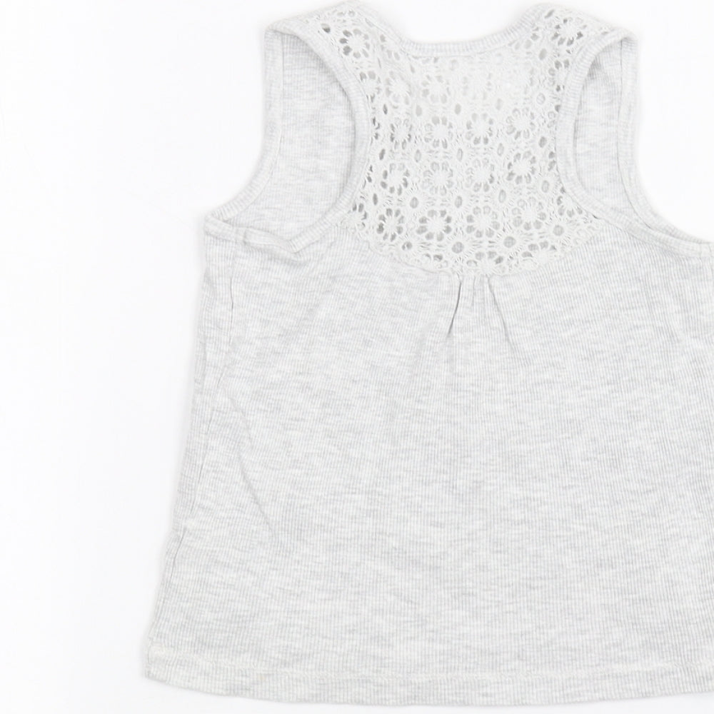 George Girls Grey   Basic Tank Size 5-6 Years