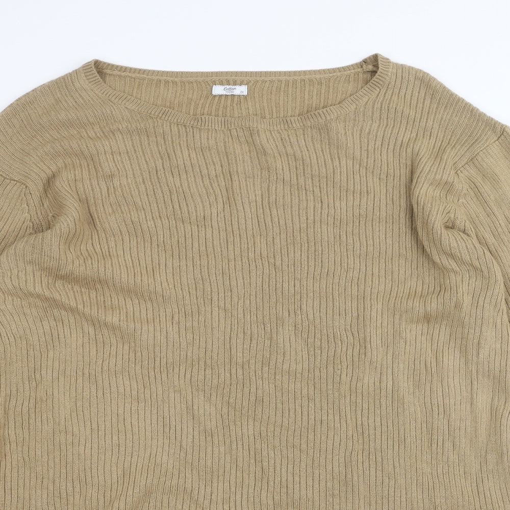 Cotton Traders Womens Brown   Pullover Jumper Size 20