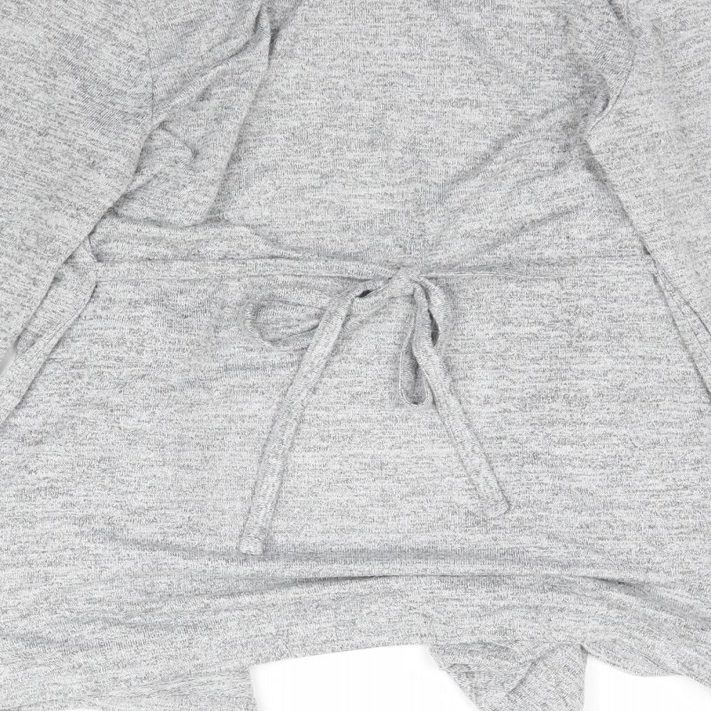 Dorothy Perkins Womens Grey  Knit Cardigan Jumper Size 8