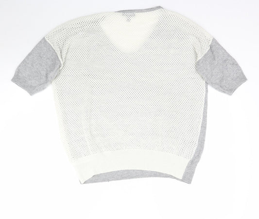 Topshop Womens Grey  Knit Basic Blouse Size 10