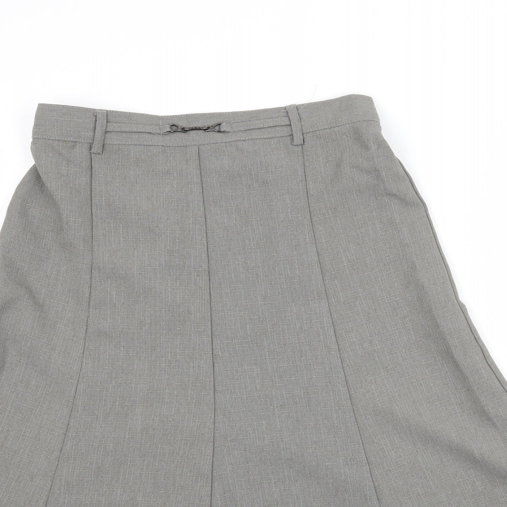 Preworn Womens Grey   A-Line Skirt Size M  - Work Office