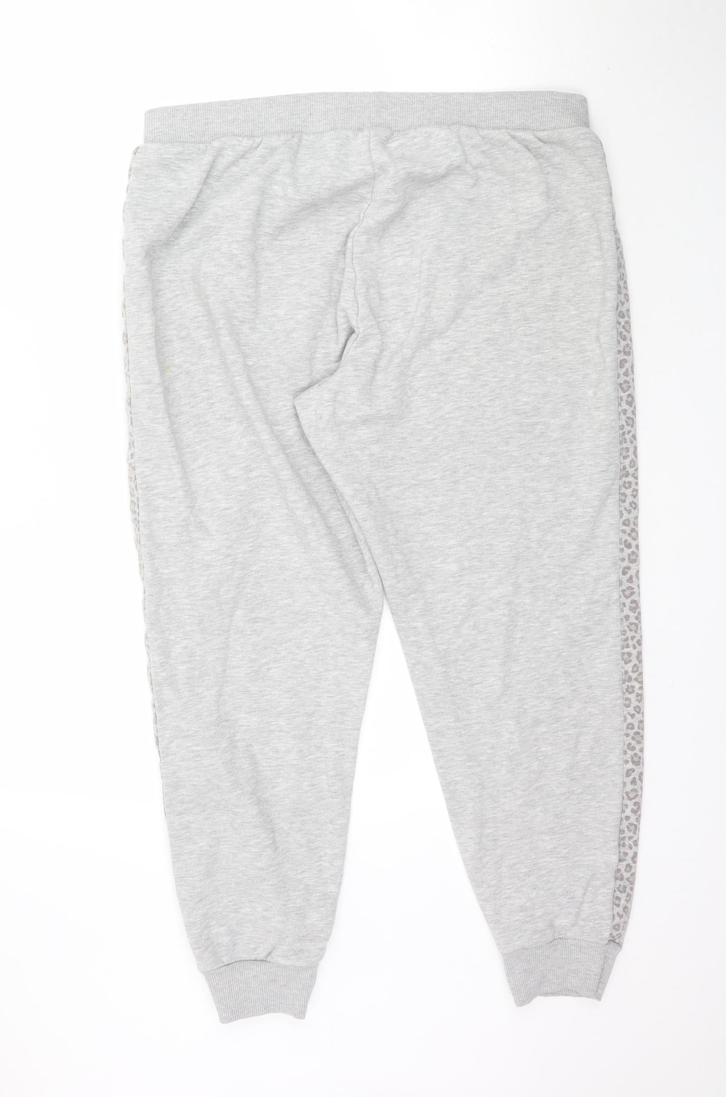 Matalan Womens Grey   Trousers  Size 16 L28 in - Animal Print Detail