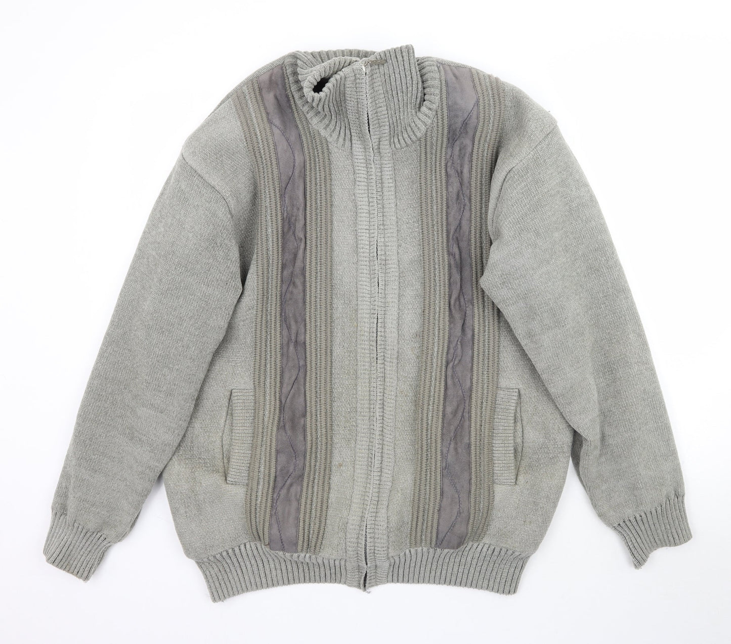 Charles Norton Womens Grey  Knit Cardigan Jumper Size L