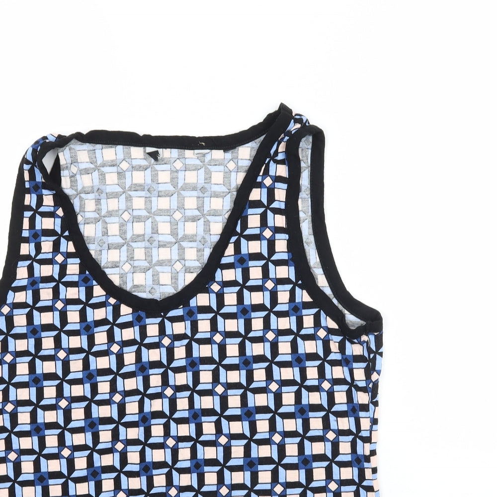 Dorothy Perkins Womens Multicoloured Geometric  Basic Tank Size 14