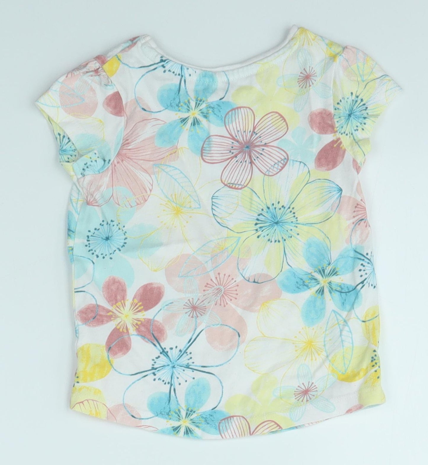 George Baby Multicoloured Floral  Basic T-Shirt Size 18-24 Months