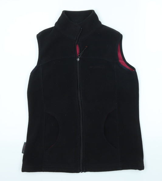 Mountain Life Womens Black   Full Zip Jumper Size 8