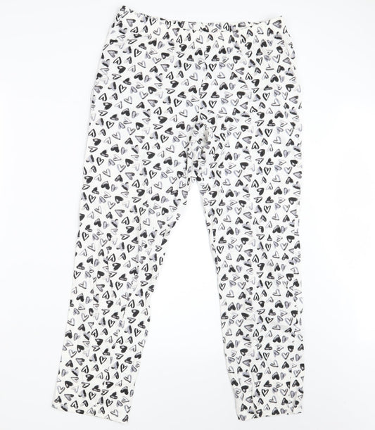 NEXT Womens White   Sweatpants Trousers Size M L28 in