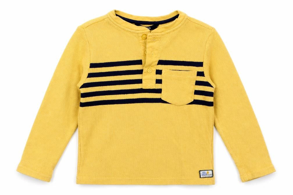 George Boys Yellow Striped Knit Pullover Jumper Size 4 Years