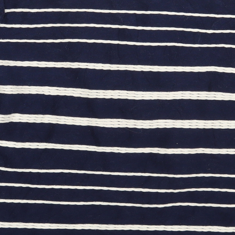 Bonmarché Womens Blue Striped  Pullover Jumper Size M