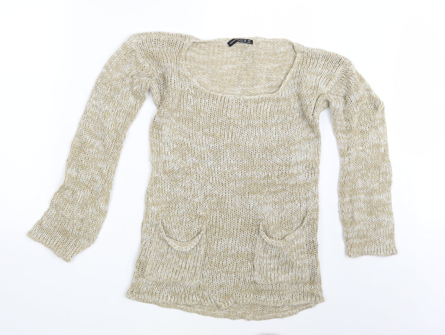 Atmosphere Womens Beige   Pullover Jumper Size 8