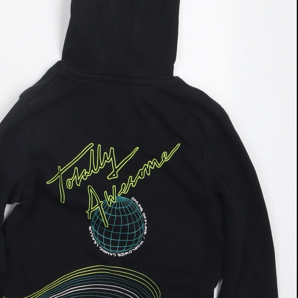 George Boys Black   Pullover Hoodie Size 7-8 Years
