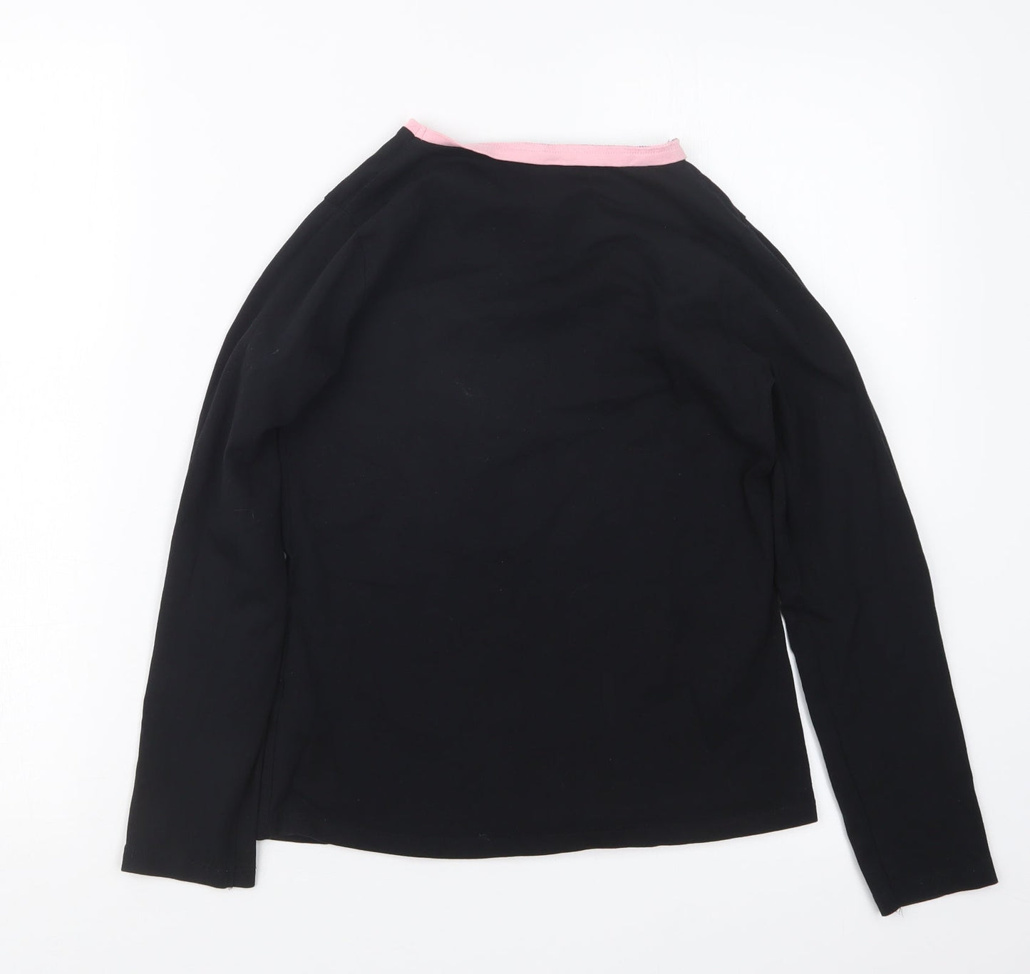 George Girls Black Geometric  Top Pyjama Top Size 11-12 Years
